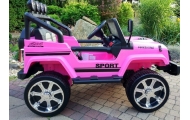 Elektromobilis S2388 Jeep 4x45W, Pink-Elektromobiliai vaikams, Visureigiai-e-vaikas