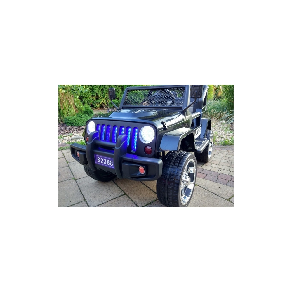 Elektromobilis S2388 Jeep 4x45W, Black-Elektromobiliai vaikams, Visureigiai-e-vaikas
