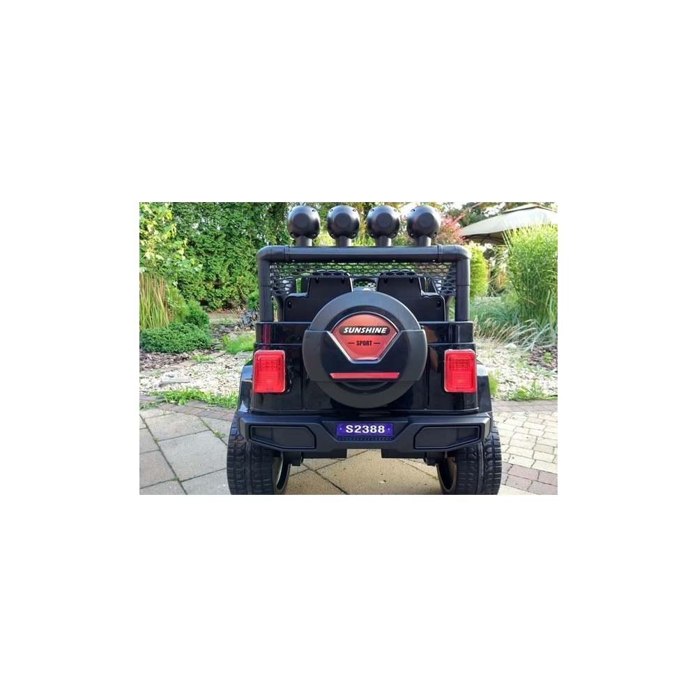 Elektromobilis S2388 Jeep 4x45W, Black-Elektromobiliai vaikams, Visureigiai-e-vaikas