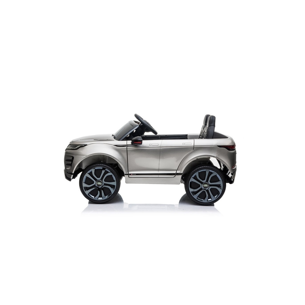 Elektromobilis Range Rover Evoque, lakuotas sidabro sp.