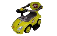 Toddlers Ride On Push Along with Parent Handle Mega Car 3in1 Yellow