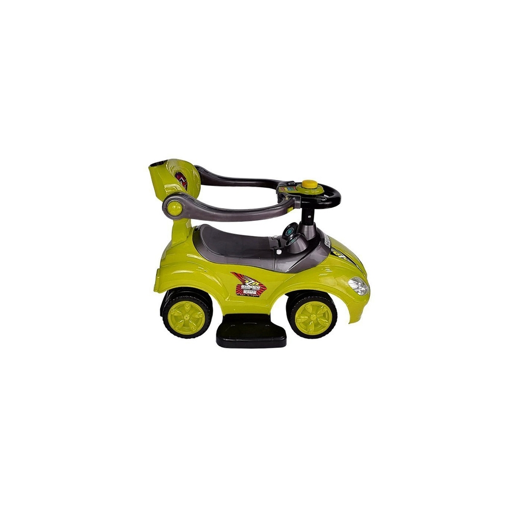 Toddlers Ride On Push Along with Parent Handle Mega Car 3in1 Yellow