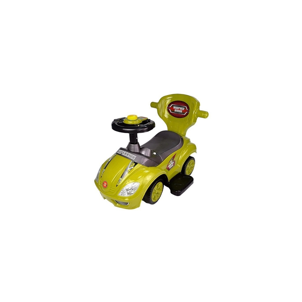 Toddlers Ride On Push Along with Parent Handle Mega Car 3in1 Yellow
