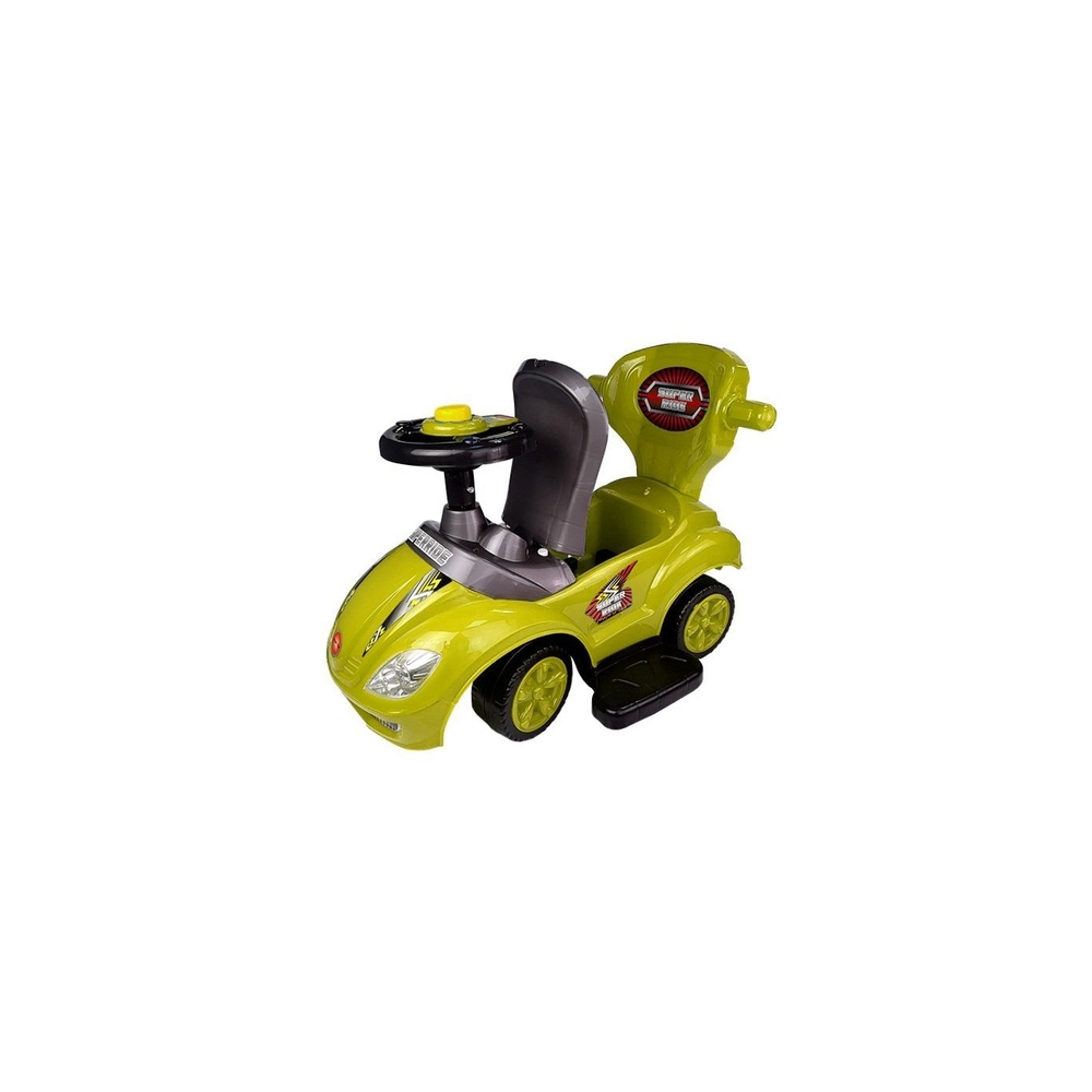 Toddlers Ride On Push Along with Parent Handle Mega Car 3in1 Yellow