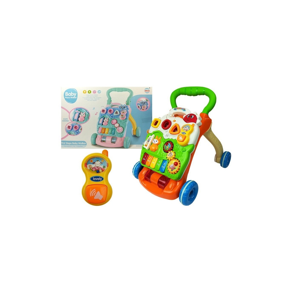 Educational Pusher for Babies with piano