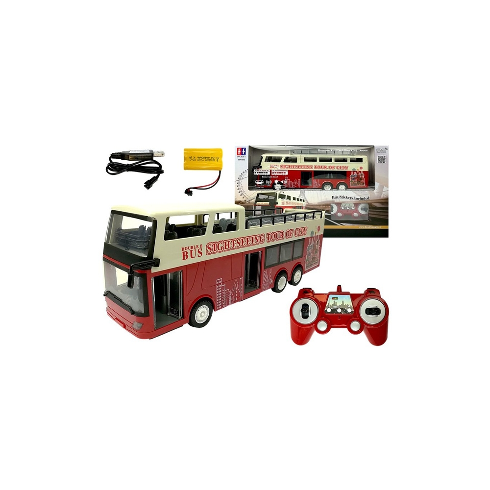 Nuotoliniu būdu valdomas R/C 2.4G grindų autobusas 1:18-Žaislai, Auto ir transporto žaislai, Valdomos radijo bangomis-e-vaikas