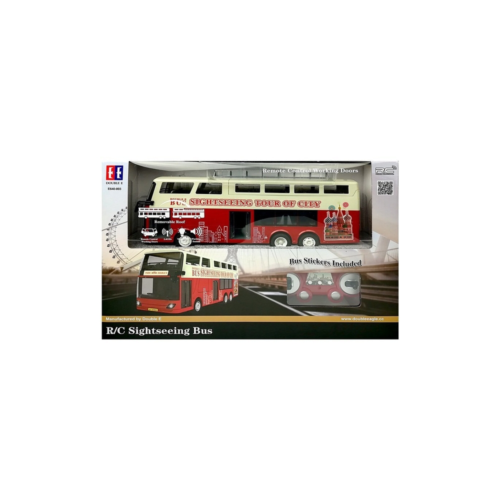 Nuotoliniu būdu valdomas R/C 2.4G grindų autobusas 1:18-Žaislai, Auto ir transporto žaislai, Valdomos radijo bangomis-e-vaikas