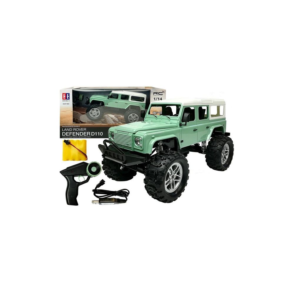 Auto Zdalnie Sterowane Land Rover Defender D110 R/C Zielony 7.5 km/h 1:14 2.4G