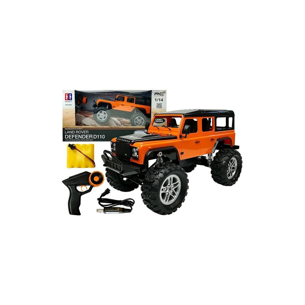 Auto Zdalnie Sterowane Land Rover Defender R/C Pomarańczowe 1:14