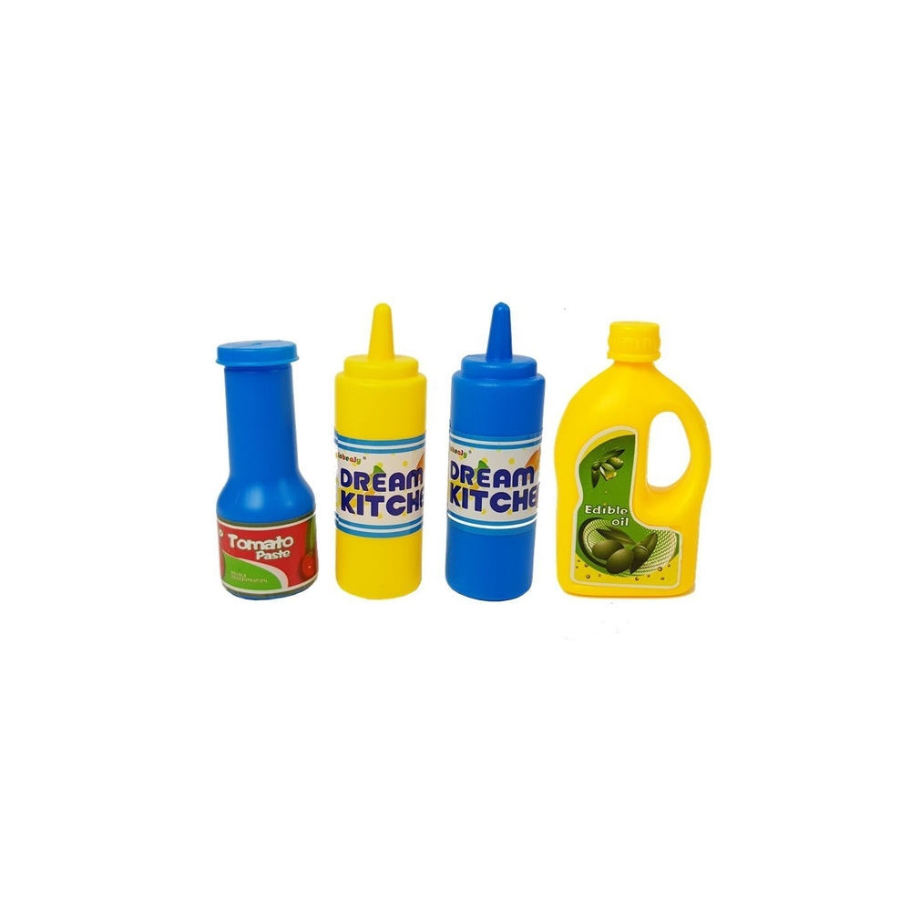 Plastikinių indų rinkinys mažajam virėjui