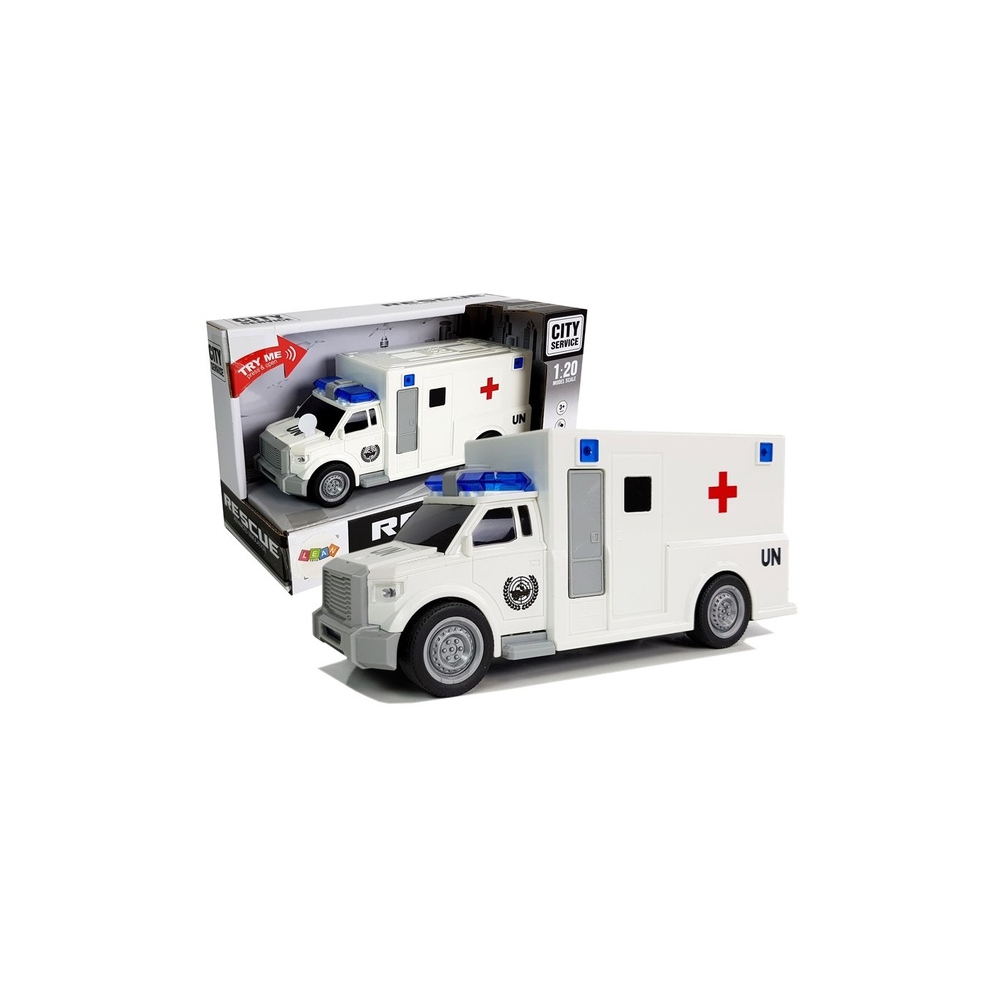 Greitosios pagalbos automobilis su pavara 1:20 su garsu