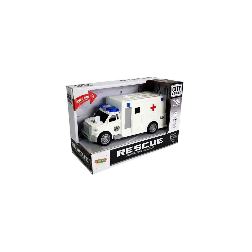 Greitosios pagalbos automobilis su pavara 1:20 su garsu