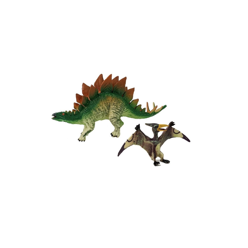 Dinozaurų stegozaurų , pteranodonų figūrų rinkinys