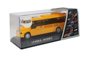 Mokyklinis autobusas su atidarančiomis durimis ir garsiniais signalais