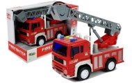 Fire engine with pull, ladder, Red 1:20 with sound