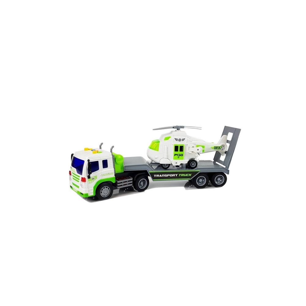 Automobilių transporteris 1:16 su sraigtasparniu
