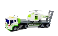 Automobilių transporteris 1:16 su sraigtasparniu