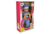 Lalka Bobas 45 cm Niebieskie Ubranie