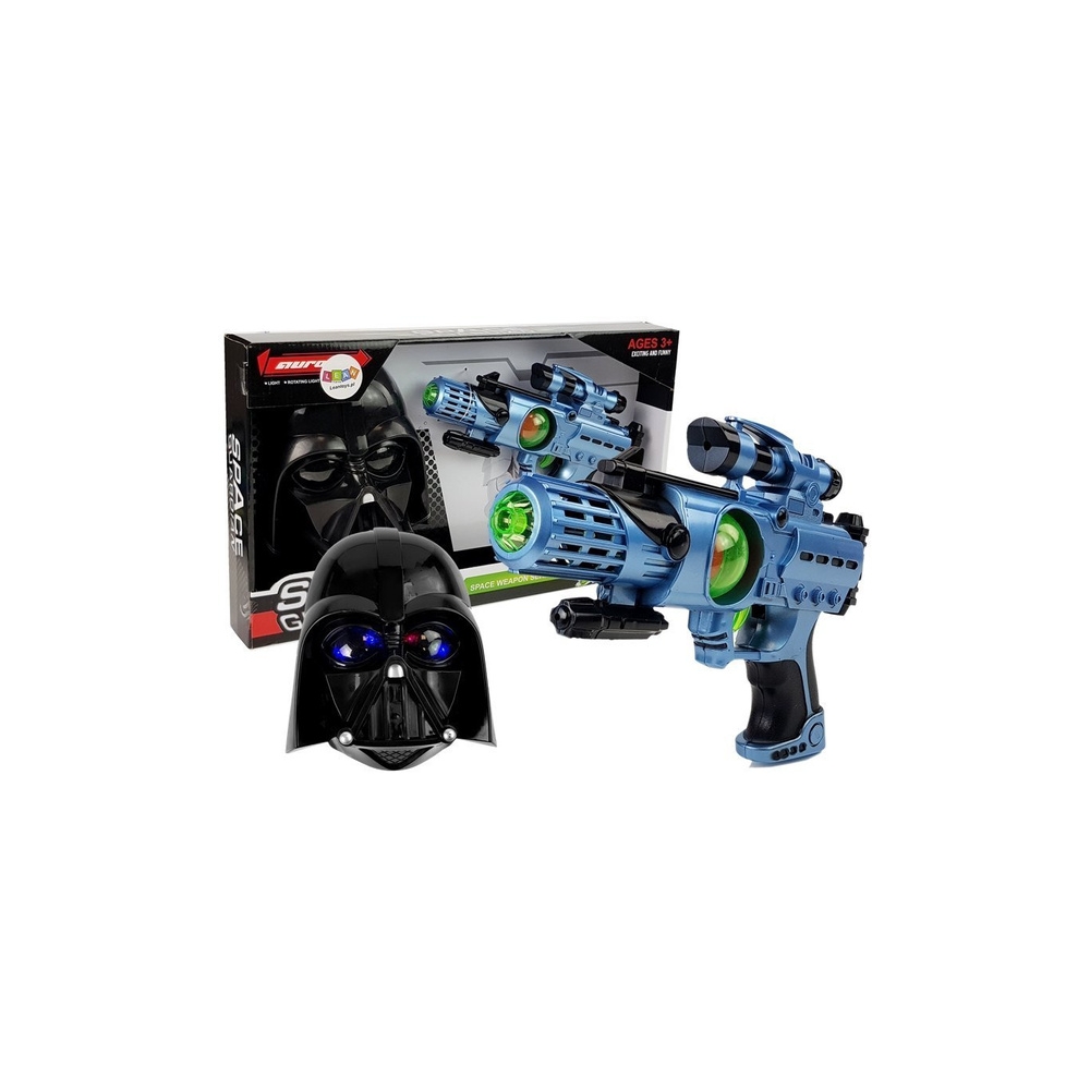 Pistolet Laserowy Maska Wojownika Kosmosu Zestaw