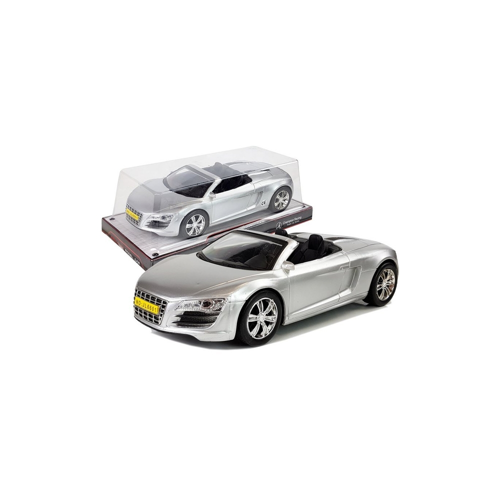 Kabrioletas Pullback automobilis 1:18, sidabrinis
