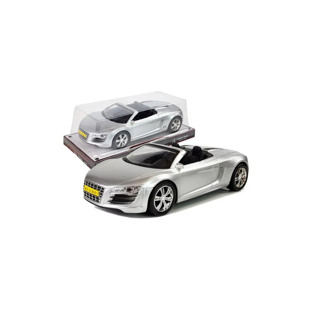 Kabrioletas Pullback automobilis 1:18, sidabrinis