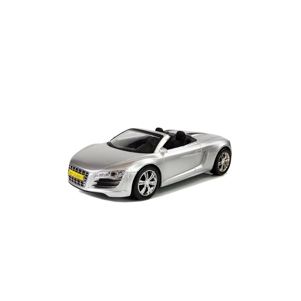 Kabrioletas Pullback automobilis 1:18, sidabrinis