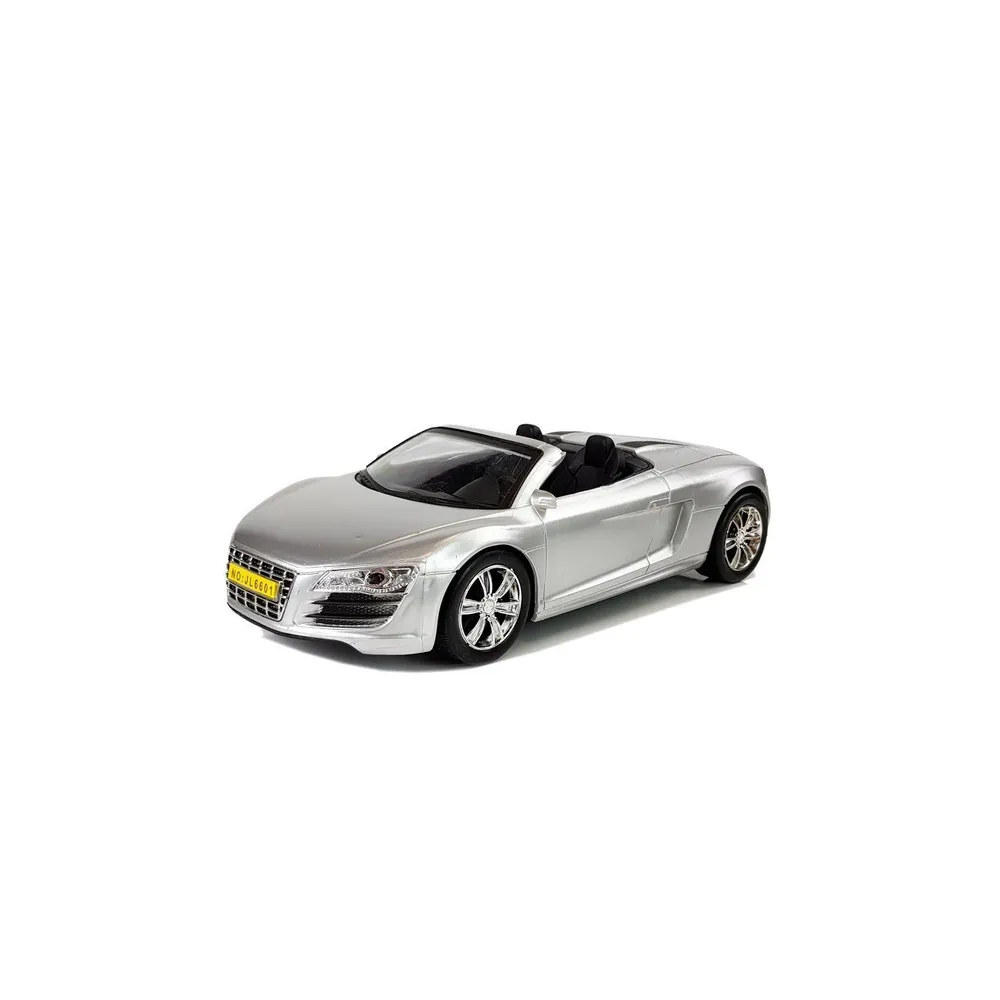 Kabrioletas Pullback automobilis 1:18, sidabrinis