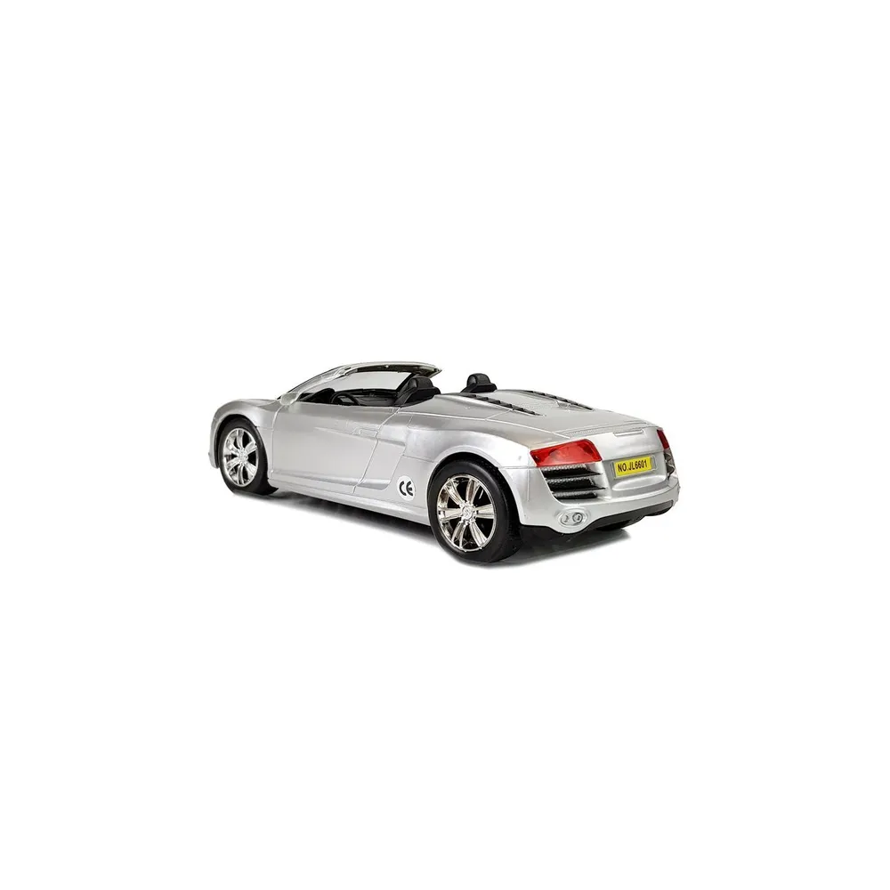 Kabrioletas Pullback automobilis 1:18, sidabrinis