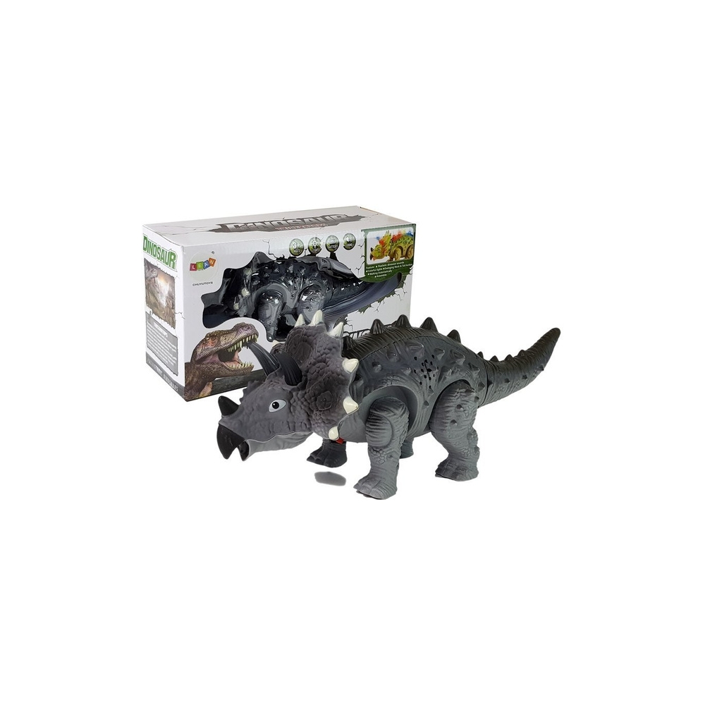 Triceratopsas Baterija Dinozauras Pilka