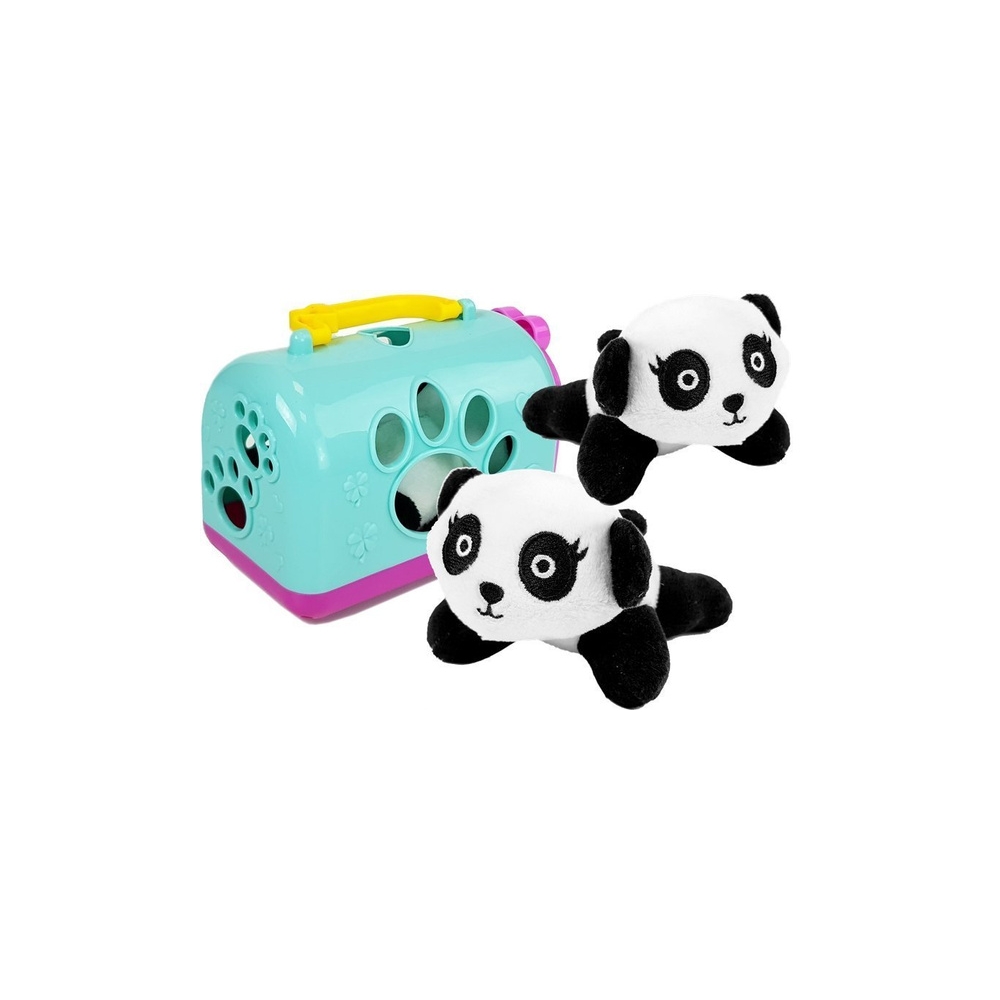 Minkštas žaislas Mažoji Panda su Transporteriu