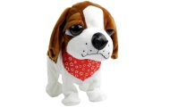 Interactive Dog On a Leash Barks Wags Tail Sensors
