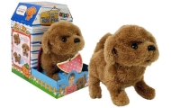 Interactive Puppy Battery Operated Brown Walks Moves His Tail Sound