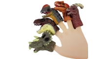 Dinozaurų pirštų antgaliai - lėlės 5 vnt