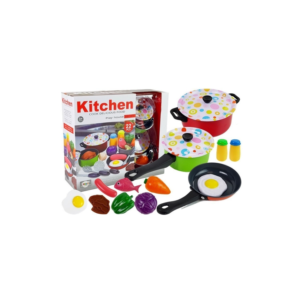 Kitchen Set Dishes Cook 22 pieces