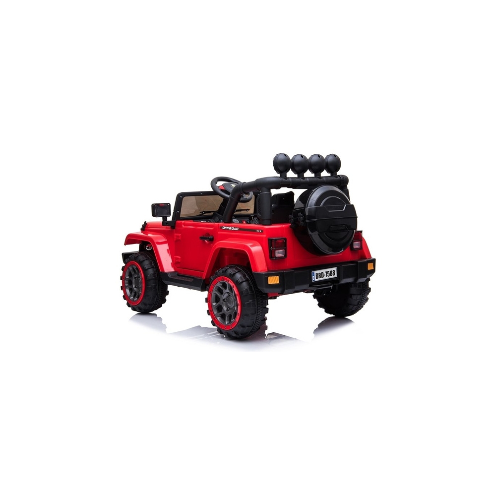 Elektromobilis Jeep BRD-7588 4x4, Red-Elektromobiliai vaikams, Visureigiai-e-vaikas