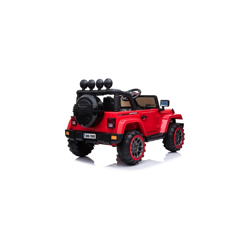 Elektromobilis Jeep BRD-7588 4x4, Red-Elektromobiliai vaikams, Visureigiai-e-vaikas