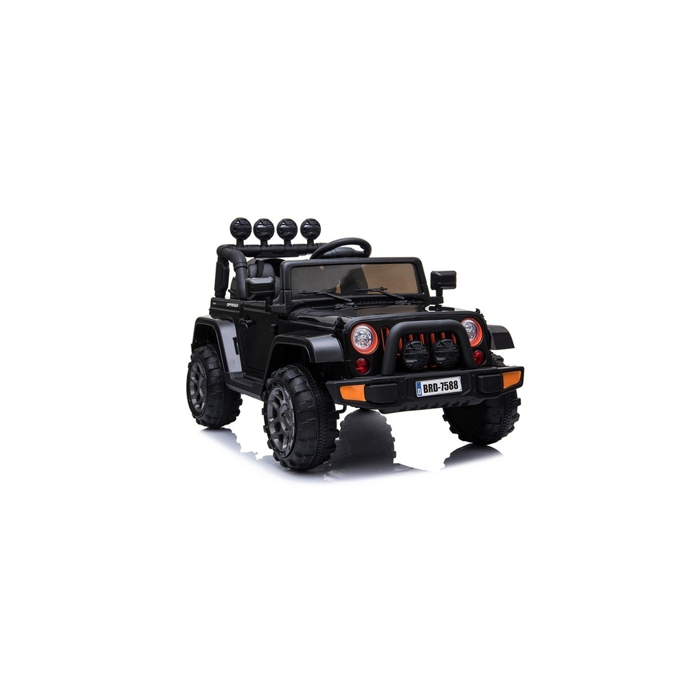 Elektromobilis Jeep BRD-7588 4x4, Black-Elektromobiliai vaikams, Visureigiai-e-vaikas