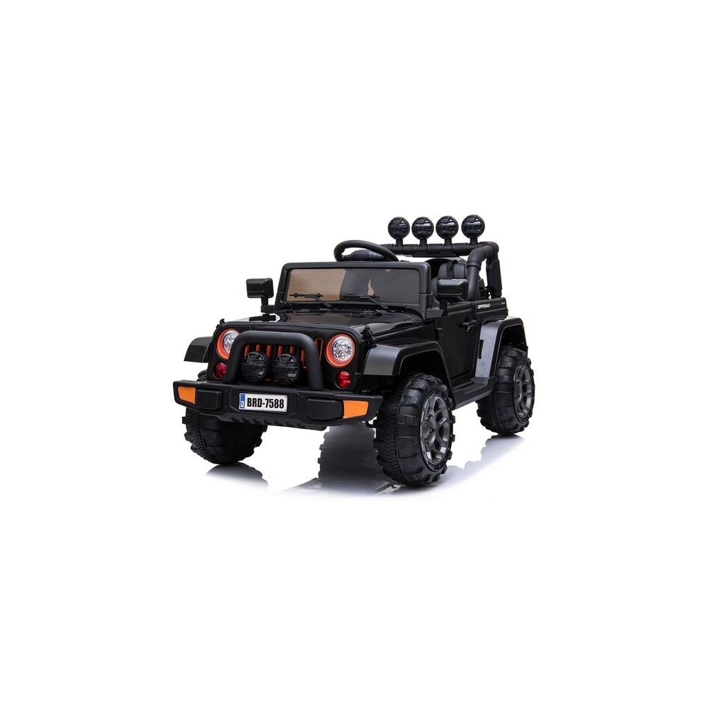 Elektromobilis Jeep BRD-7588 4x4, Black-Elektromobiliai vaikams, Visureigiai-e-vaikas