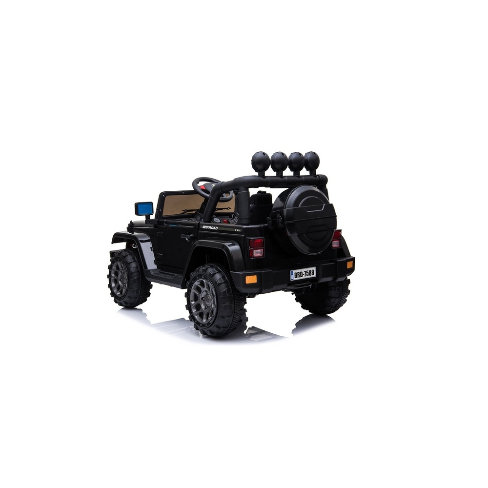 Elektromobilis Jeep BRD-7588 4x4, Black-Elektromobiliai vaikams, Visureigiai-e-vaikas