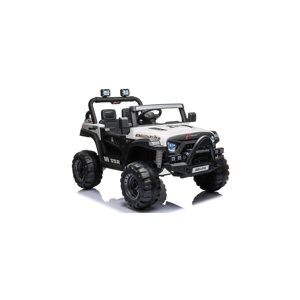 Elektromobilis BBH-016, White-Elektromobiliai vaikams, Visureigiai-e-vaikas