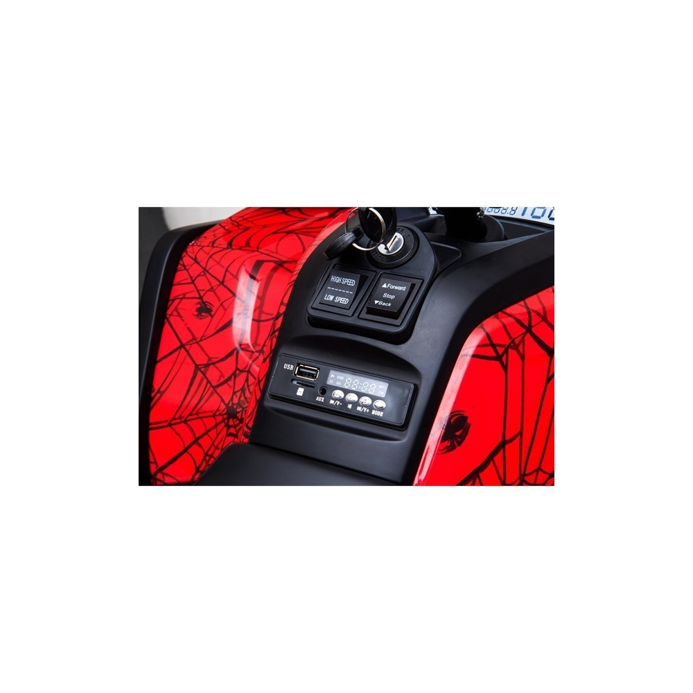Elektrinis keturratis XMX607, Red Lakier Spider-Elektromobiliai vaikams, Keturračiai ir bagiai-e-vaikas
