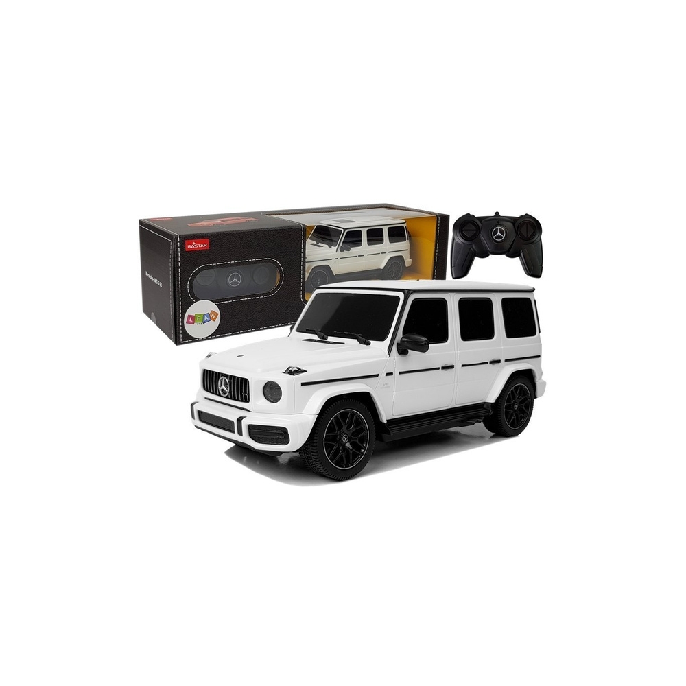Nuotoliniu būdu valdomas Mercedes AMG G63 RC automobilis, baltas, 1:24-Žaislai, Auto ir transporto žaislai, Valdomos radijo bang