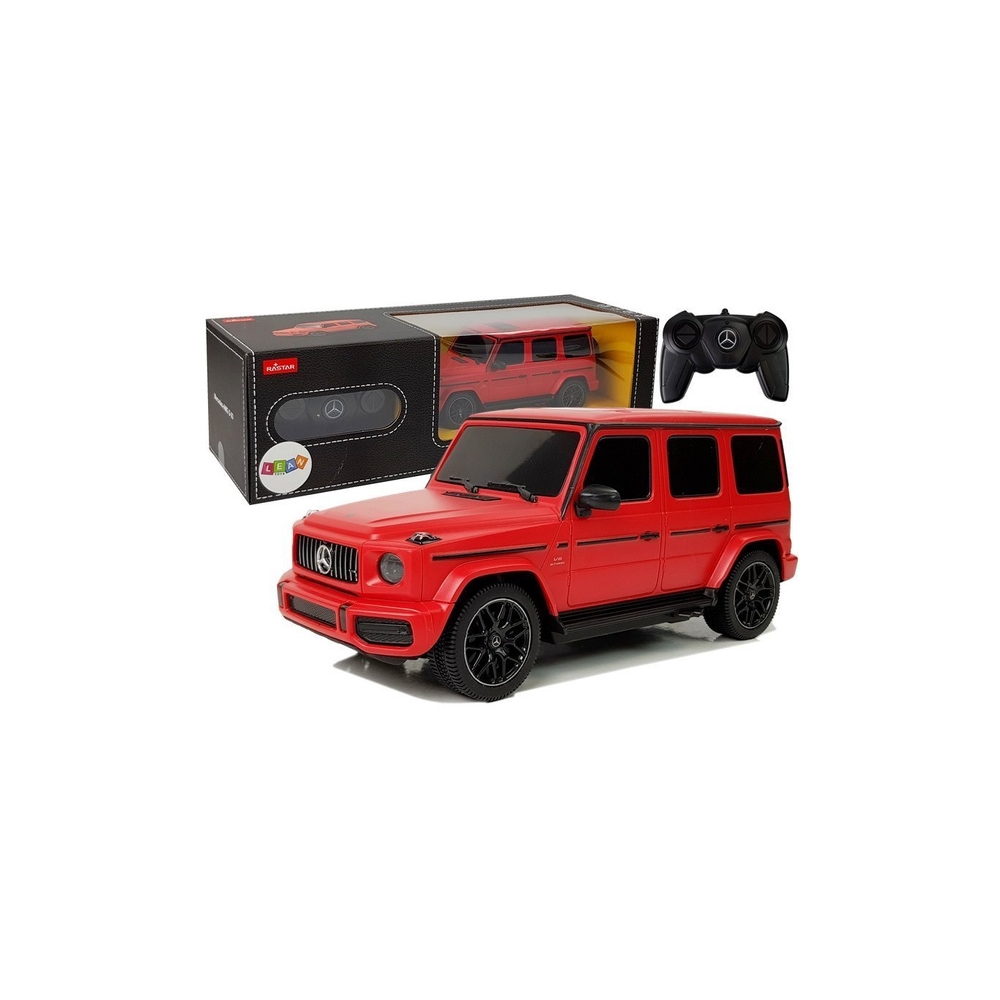 Nuotoliniu būdu valdomas Mercedes AMG G63 RC automobilis, raudonas, 1:24-Žaislai, Auto ir transporto žaislai, Valdomos radijo ba
