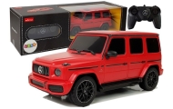 Nuotoliniu būdu valdomas Mercedes AMG G63 RC automobilis, raudonas, 1:24
