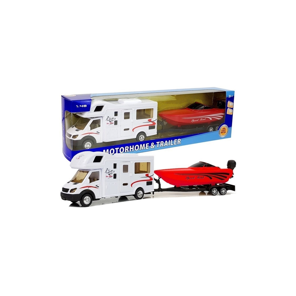 Kemperis su raudona motorine valtimi ir frikcine pavara 1:48
