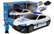Auto Policyjne Schowek Garaż  2w1 Policjant Małe Autka Dźwięk Światła