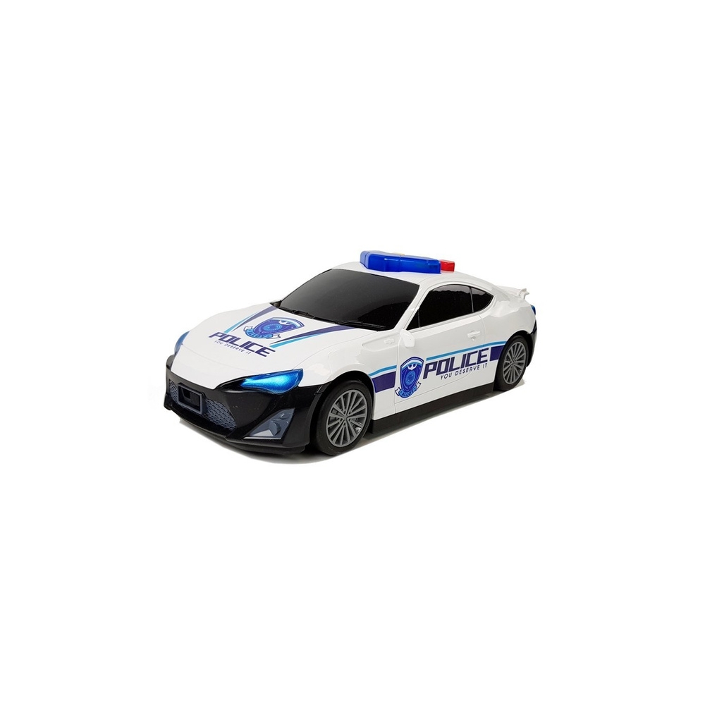 Policijos automobilis Garažas 2in1 Policeman Small Cars Sound Lights