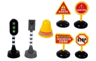 Tipper Set 1:14 Road Signs Lights Speed ​​Camera Yellow