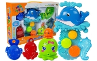 Dolphin Bathing Kit Sea Animals Plastic Waterfall