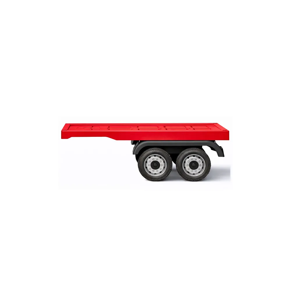 Puspriekabė elektromobiliui HL358 Mercedes Scania Actros, raudona-Elektromobiliai vaikams, Sunkvežimiai-e-vaikas